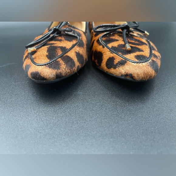 Talbots Women Classic Leopard Francesca Bow Slip On Pointed Toe Flats Size 6.5 M - Picture 6 of 9